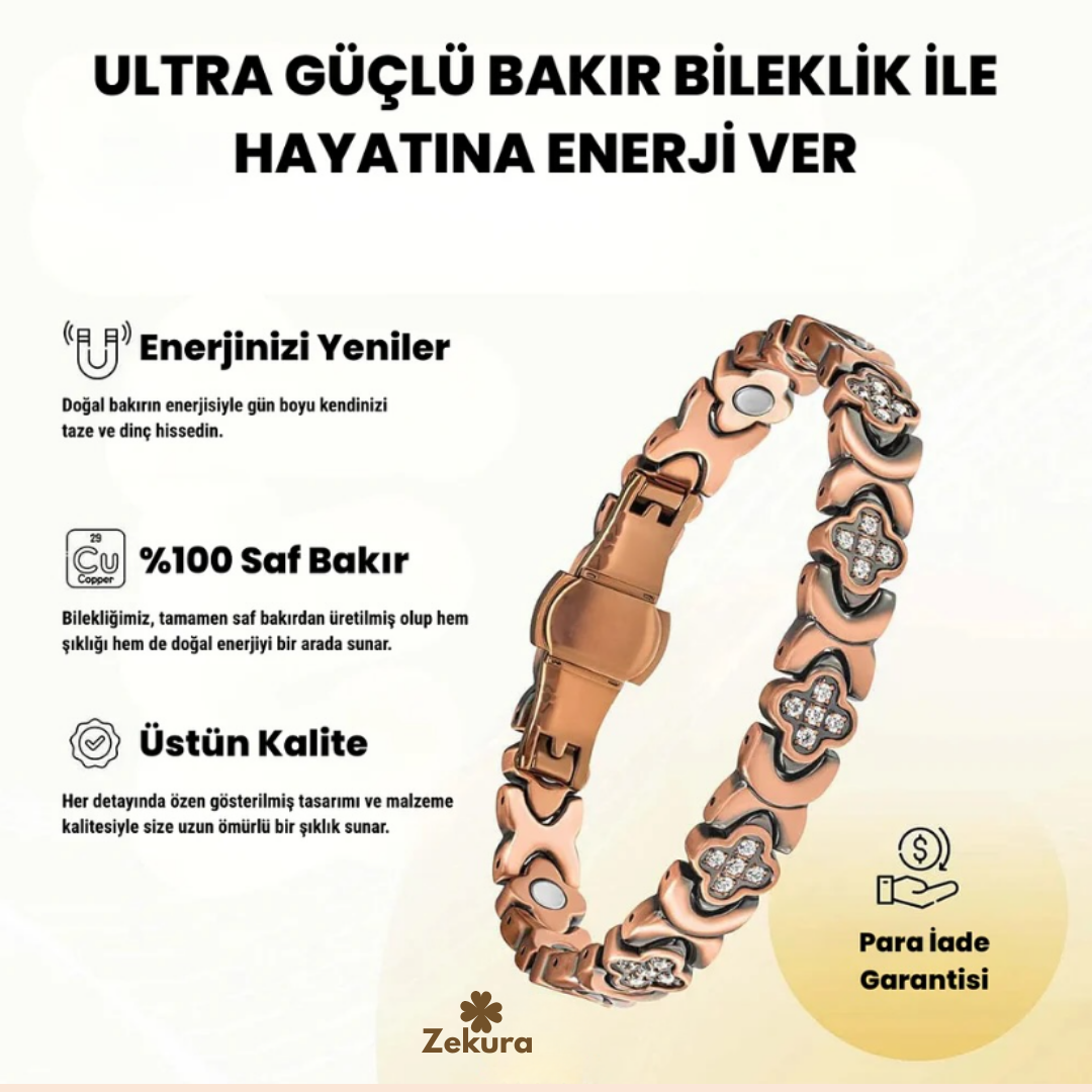 Zekura™ Doğal Bakır Bileklik