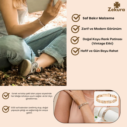 Zekura™ Doğal Bakır Bileklik