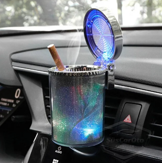 Led Işıklı Araç İçi Küllük